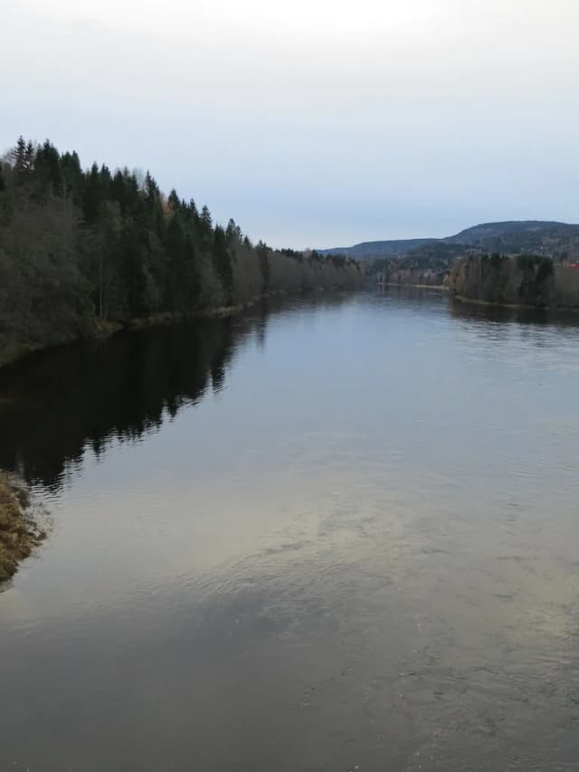 Numedalslågen — Numedalslågen in the autumn