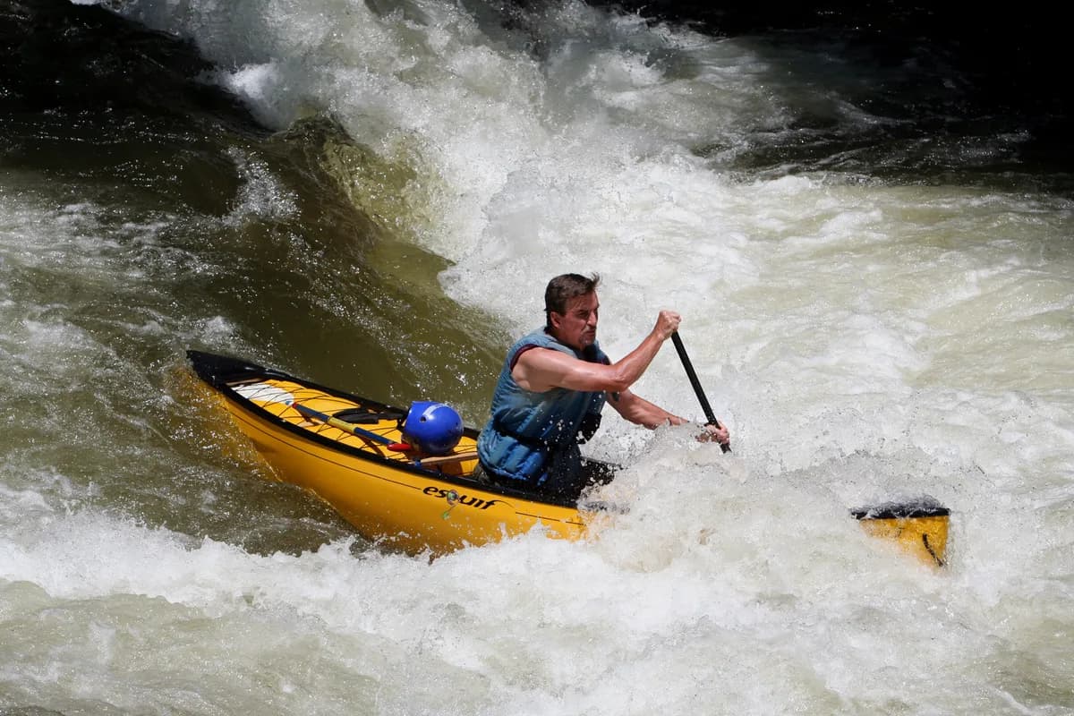 Nantahala River — Nantahala River canoeist 2009