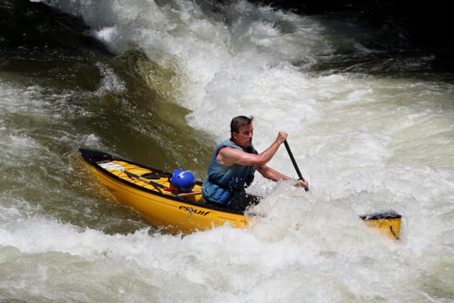 Nantahala River — Nantahala River canoeist 2009