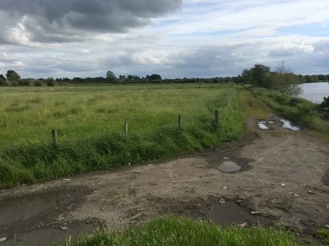 The River Blackwater flowing near Maghery, Northern Ireland, close to Lough Neagh