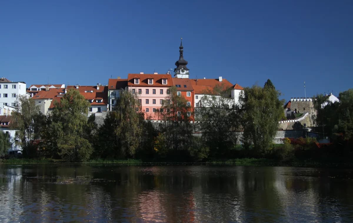 Otava — File:View to Písek from Otava River (1).JPG