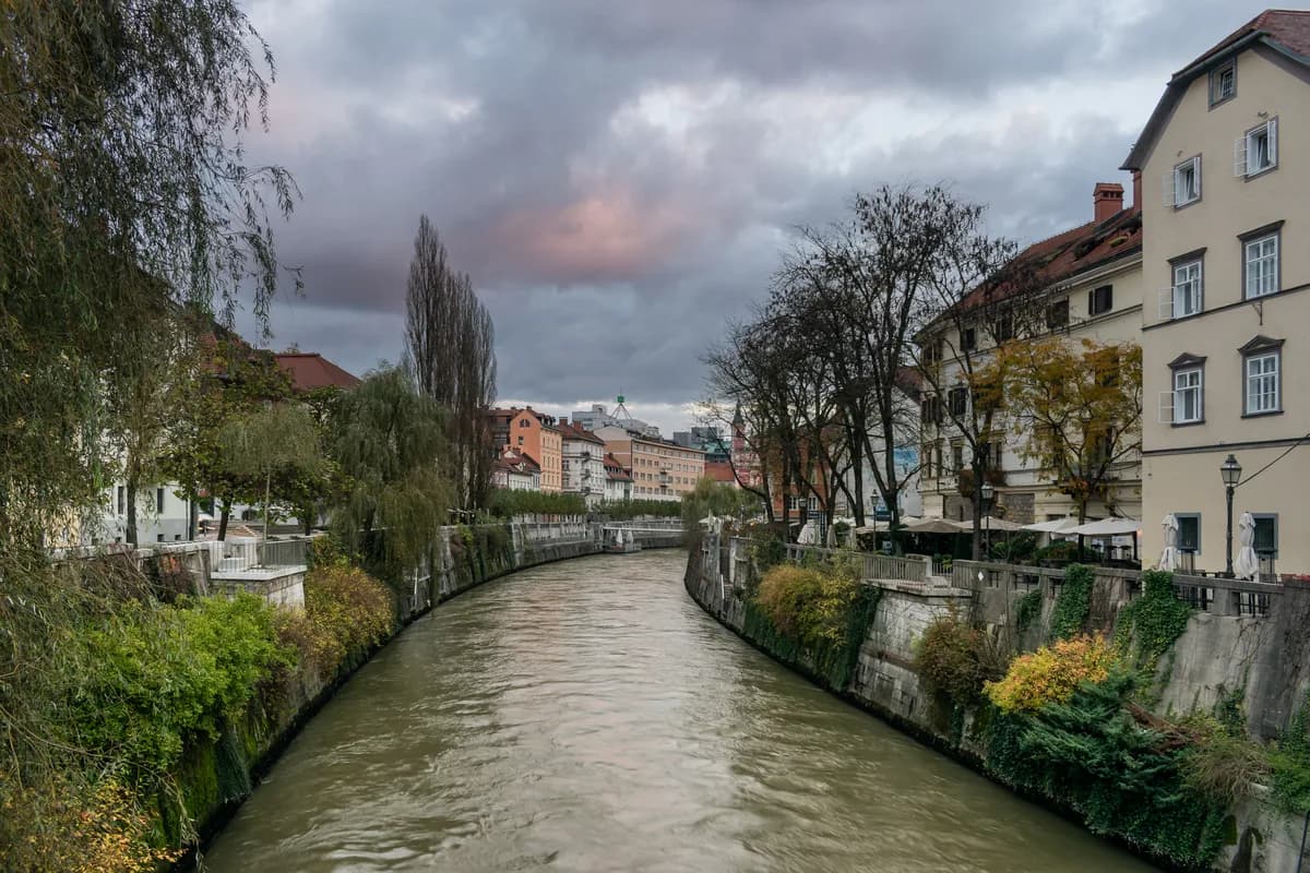 Ljubljanica — Ljubljanica river in Ljubljana