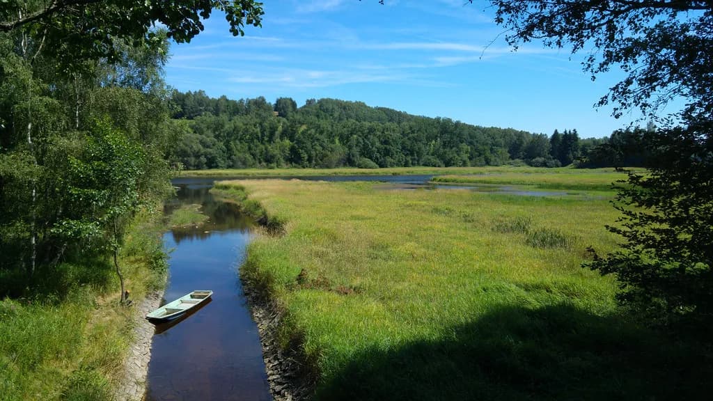 Upper Vltava (Šumava) — A Boat