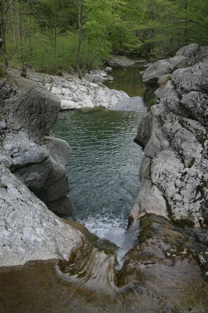 Idrija (Judrio) — Fiume Judrio, alto corso