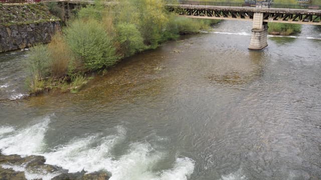 The central valley of Asturias is quite industrial but still has some mighty rivers