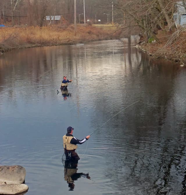 Ramapo River — New York — Fly fishing on the Ramapo River on opening day of NY 2013 trout season