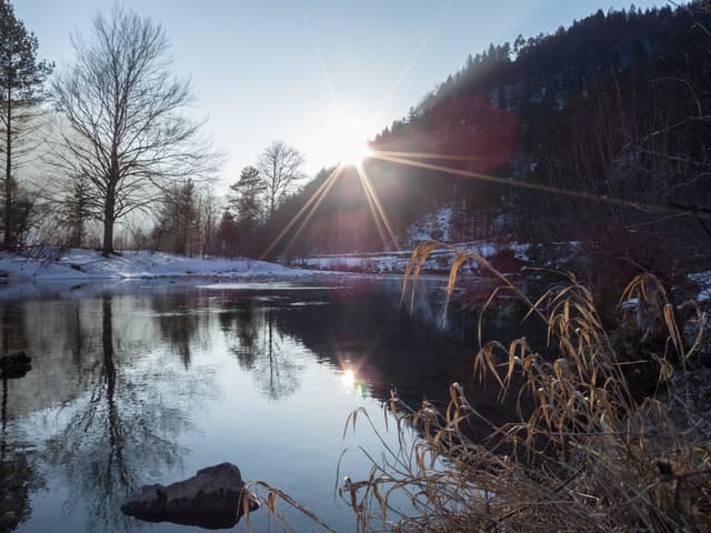 Ybbs im Winter bei Hollenstein