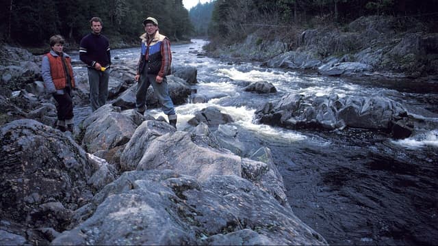 Dungarvon River at "The Jaws" (IR Walker 1988)