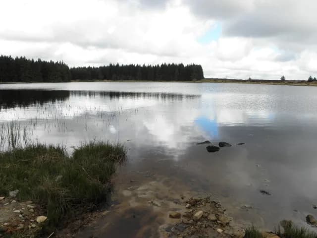 Lough Corry, a mountain lough near Rosslea, County Fermanagh, Northern Ireland.