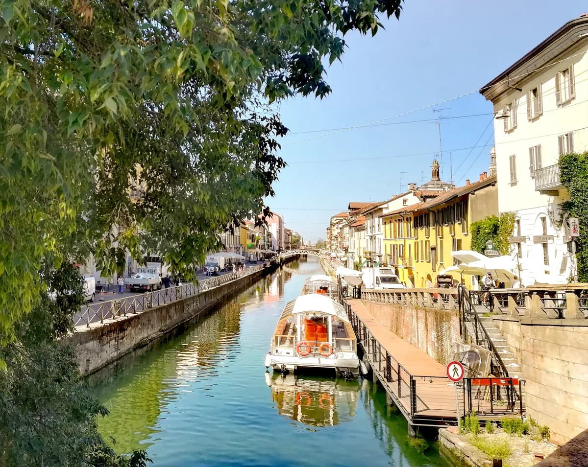 Po basin (Milan area) — backwaters and canals — Naviglio Grande, Milan, Italy