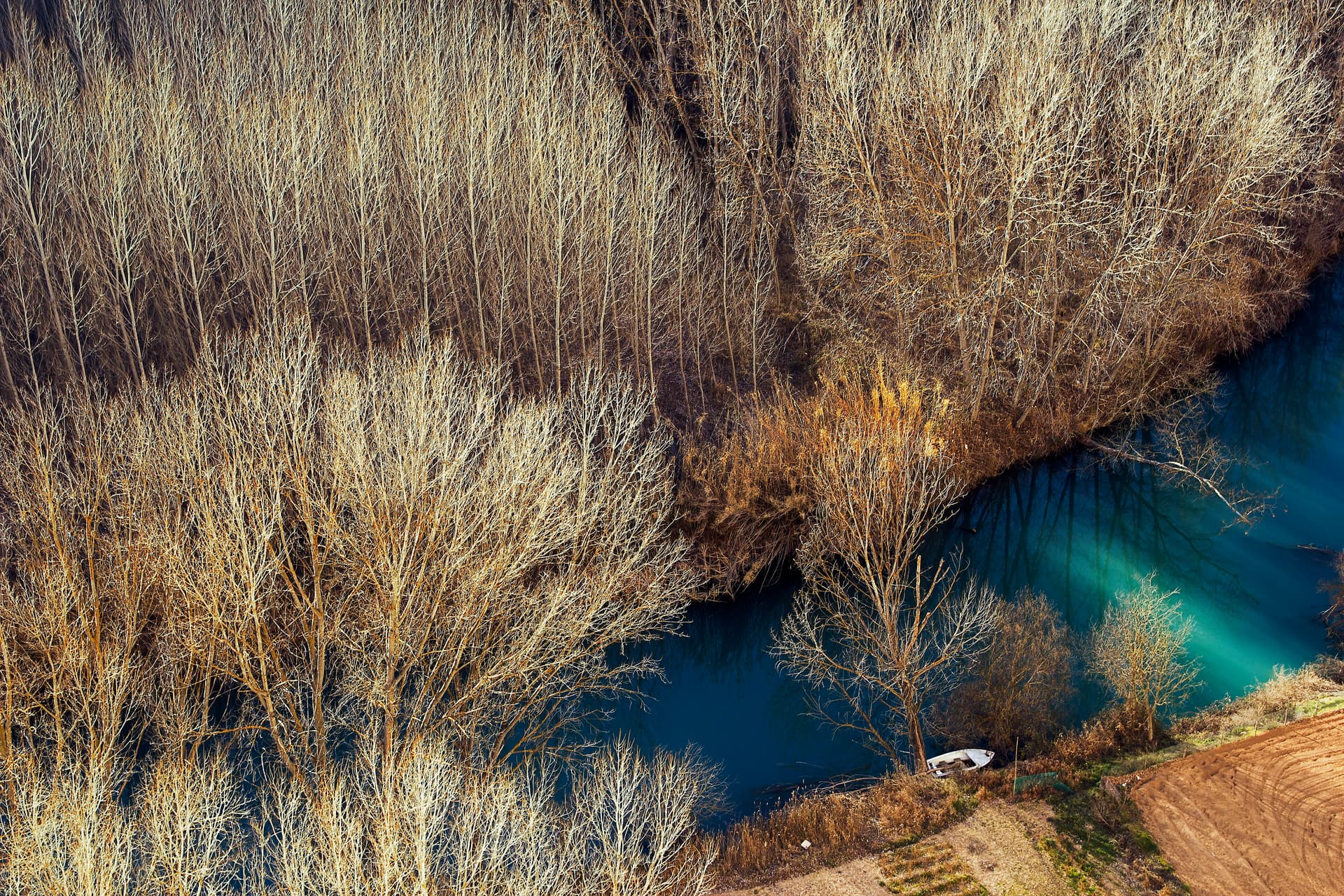 Río Júcar en invierno
