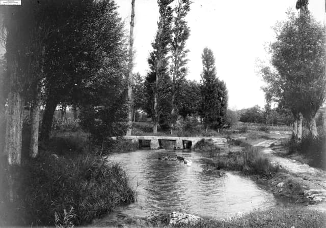 Pont sur la Vère, Cahuzac, octobre 1896