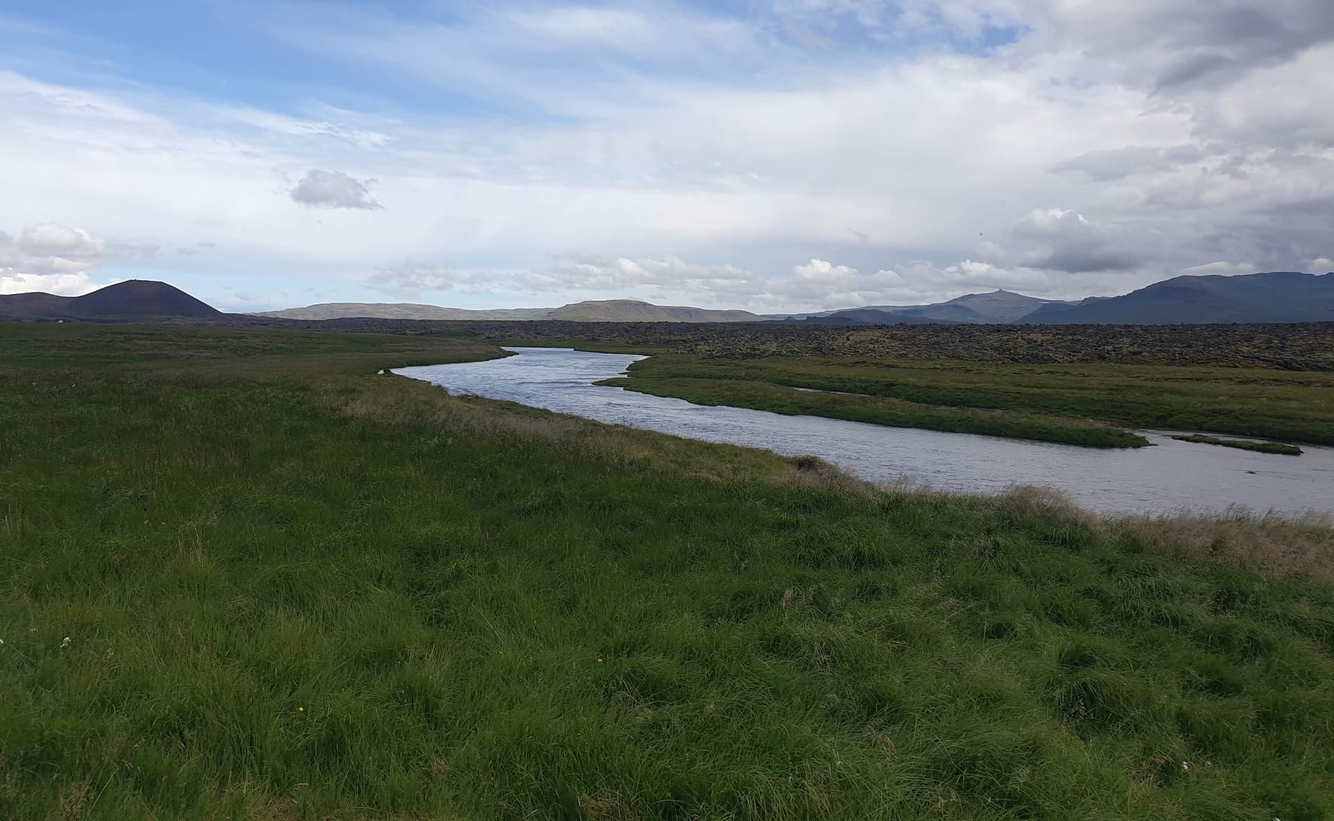 The Haffjarðará river, Snæfellsnes, west Iceland, in summer.