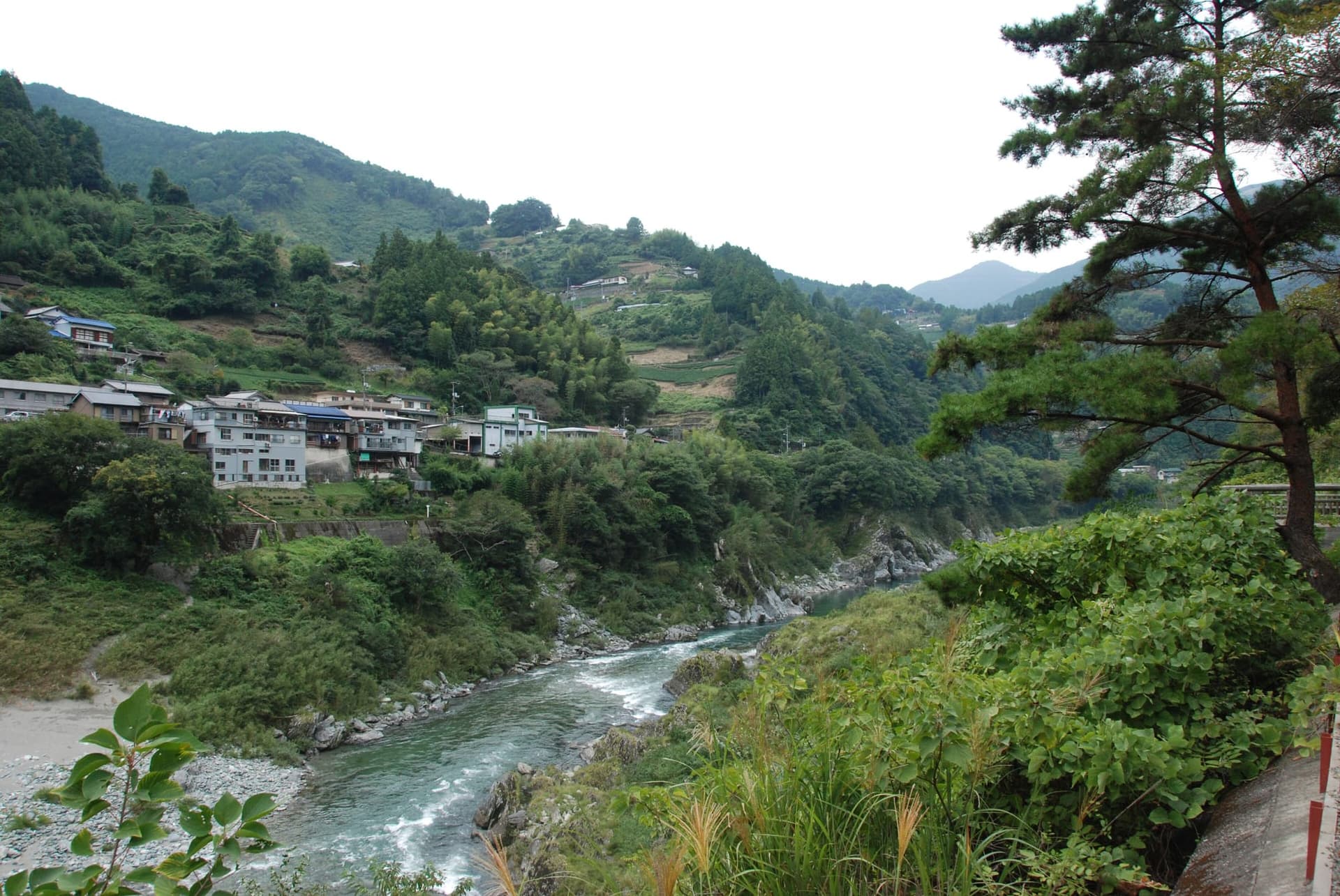 Oboke and Yoshino-gawa river