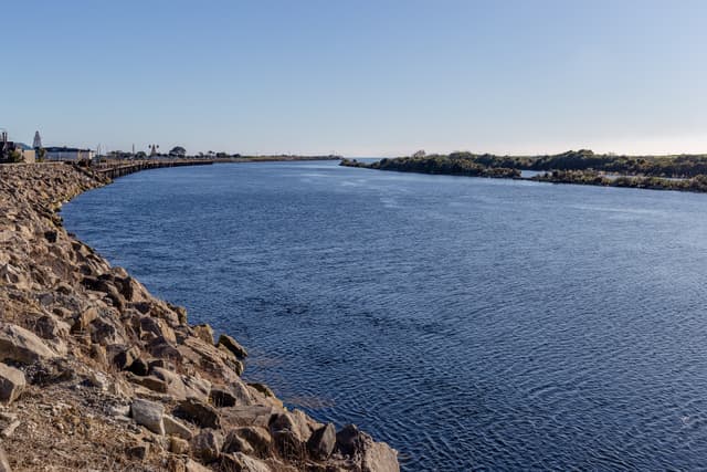 Grey River in Greymouth, West Coast, New Zealand