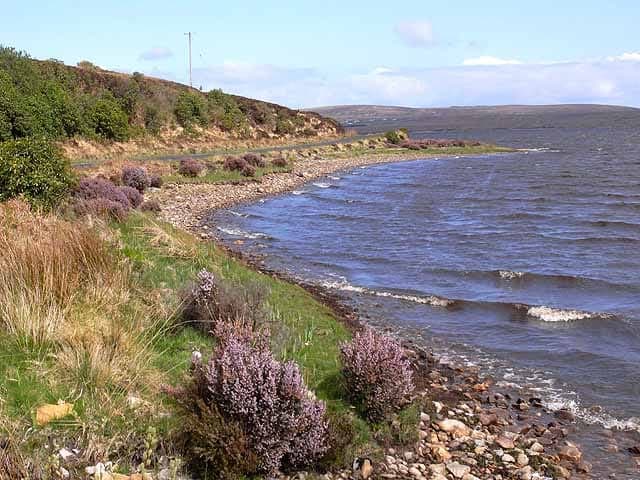 Shoreline of Carrowmore Lake, Erris, County Mayo.