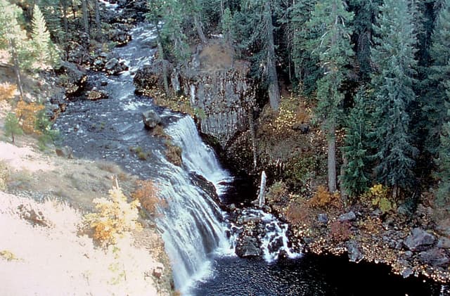 Middle McCloud Falls on the McCloud River, Shasta County, California.