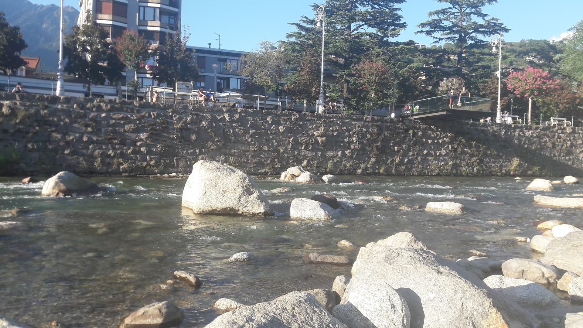 Passirio, fiume a Merano, Südtirol Alto Adige