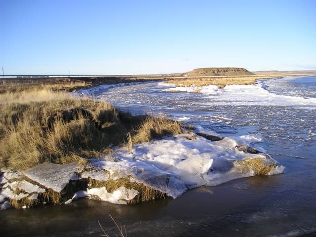 Rio grande en invierno