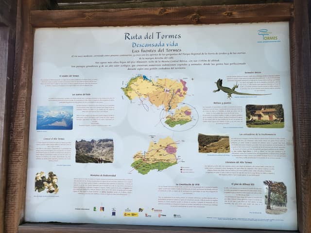 The Tormes river route through the valley at Navarredonda de Gredos.