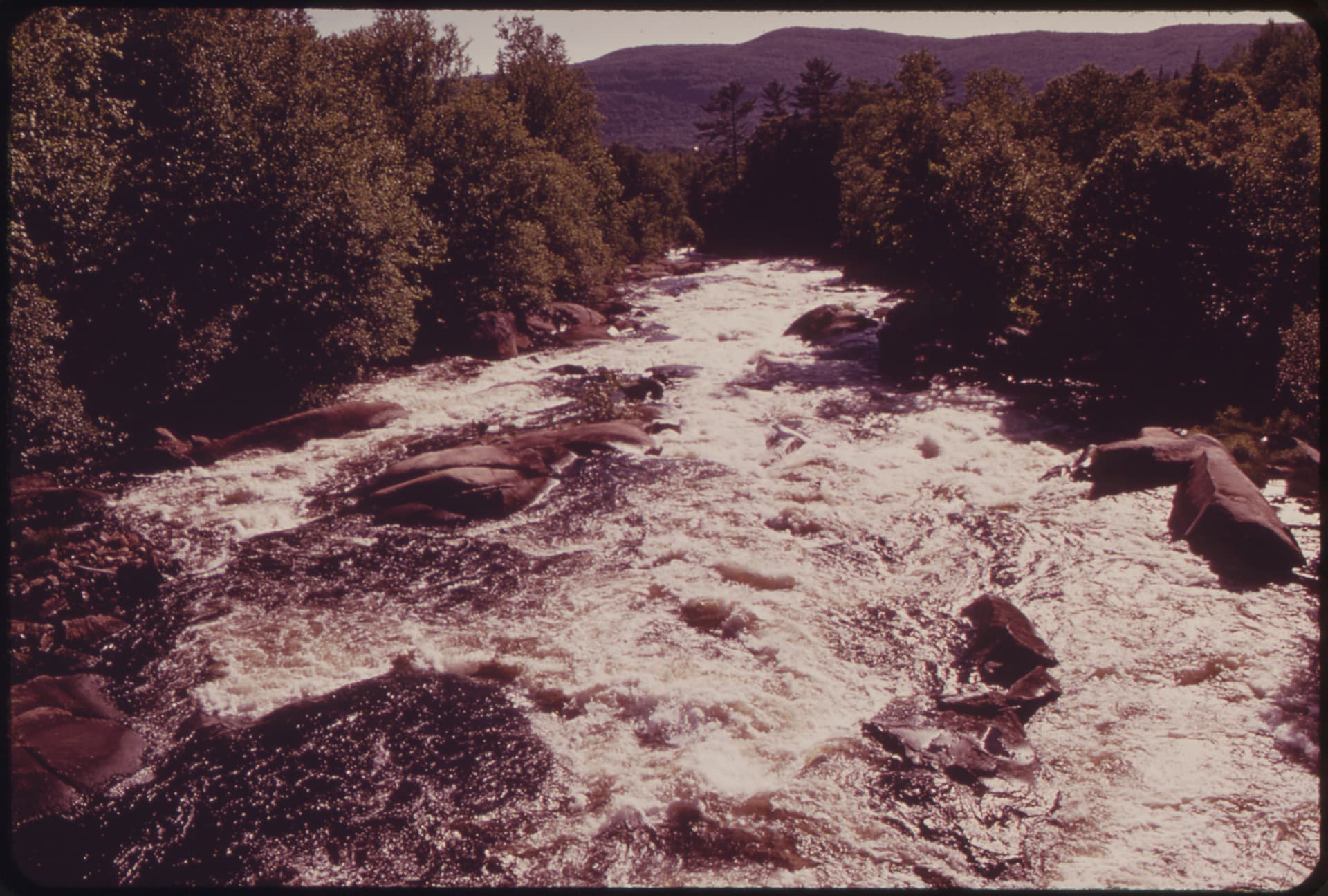 Magalloway River Below Aziscohos Dam in the Mountains of Western Maine