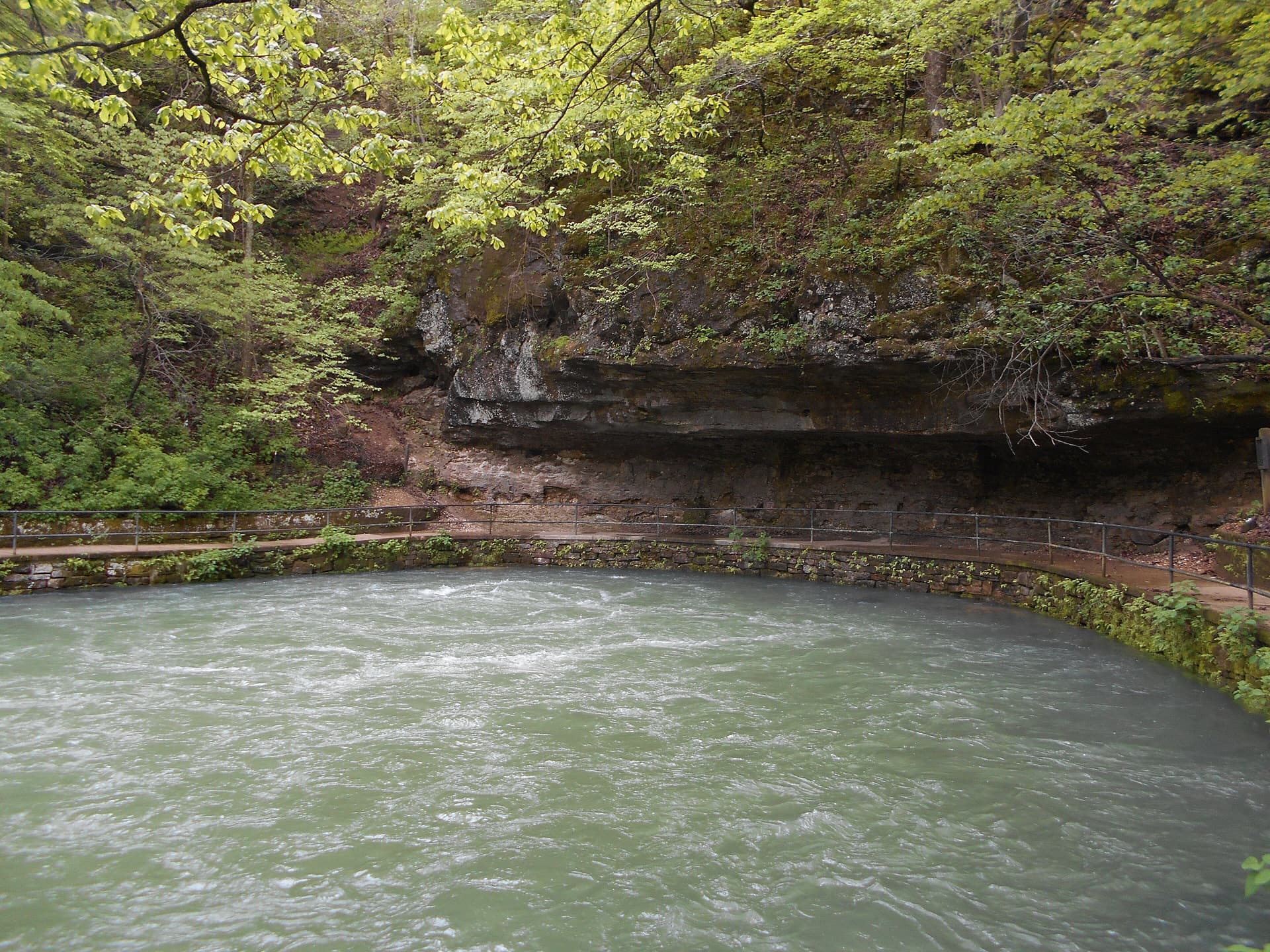 Maramec Spring is located on the Meramec River near St. James in the east-central Ozarks of Missouri
