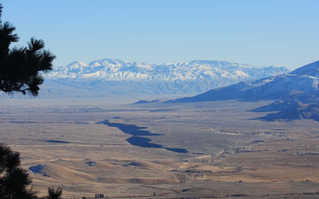 Owens Gorge White Mtns from Swall Mdws