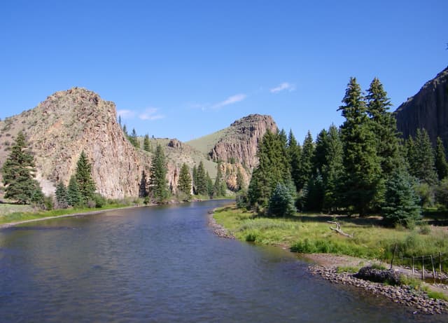Rio grande below Creede CO