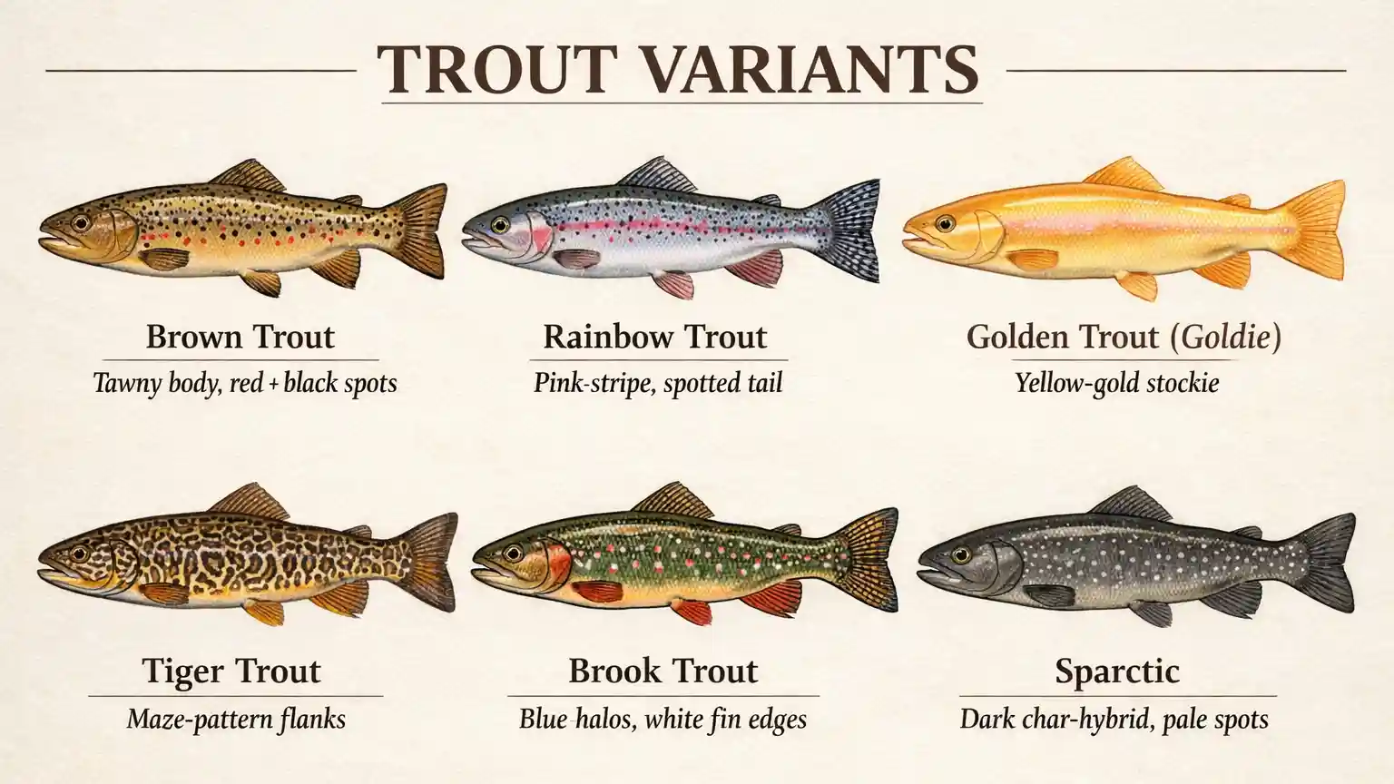 Alienation trout — striking hybrid stocked trout variant